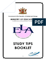 ELA Study Tip Brochure