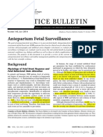 Antepartum Fetal Surveillance ACOG Bulletin 2014 PDF