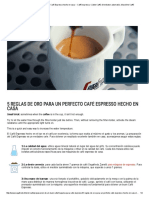 5 Reglas de Oro para Un Perfecto Café Espresso Hecho en Casa