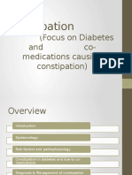 Constipation Focus On Diabetes and Co-Medications