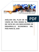 Analisis Plan de Nación y Visión Honduras