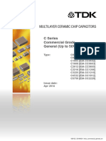 Multilayer Ceramic Chip Capacitors: C Series Commercial Grade General (Up To 50V)