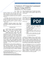 Finite Element Analysis of Composite Laminated Beams Using ANSYS