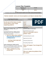 Lesson Plan Template: Date Subject Number of Students Grade