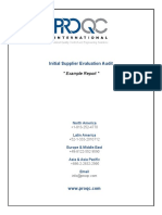 ProQC ExampleReport Initial Supplier Evaluation