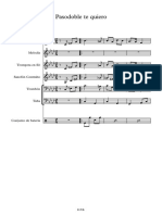 Pasodoble Te Quiero - Score and Parts