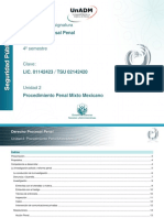 Unidad 2. Procedimiento Penal Mixto Mexicano