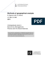 Methods of Geographical Analysis