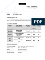 Preethi Resume 