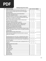 Plumbing Design Checklists