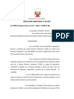 R.D. de Aprobacion Del Plan Del Conei 2017