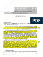 Presupuestos Estructurales de Una Pedagogia Reformista