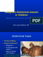 Approach To Abdominal Masses in Children