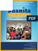 Juanita For Mayor: A Plan For My First 100 Days