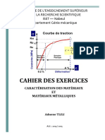 Cahier Des Exercices Caractérisation Des Matériaux