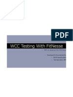 WCC / MDM Testing With FitNesse Userguide 1.0