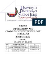 SBI3013 Information and Communication Technology in Biology Simulation