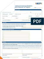 Solicitud de Afiliación Al Factoring Electrónico