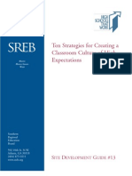 Ten Strategies For Creating A Classroom Culture of High Expectations