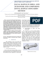 882design of Helical Baffle in Shell and Tube Heat Exchanger and Comparing With Segmental Baffle Using Kern Method PDF