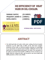 Improve The Efficiency of Heat Exchanger in Oil Cooler