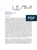 Alcances Del Deber de Diligencia en La Relación Abogado