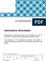 Site Investigation: Geo-S-513 Geological Investigation Geo-E-511 Subsurface Geological Investigation