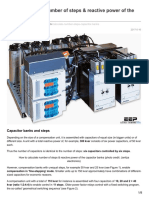 How To Calculate Number of Steps Amp Reactive Power of The Capacitor Banks