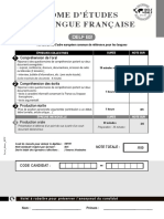 Delf Dalf b2 TP Candidat Coll Sujet Demo PDF