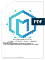 Laboratory Quality Agreement Tamplate