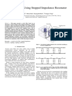 A Cavity Filter Using Stepped Impedance Resonator