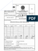 Pipeline Installation Procedure
