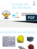 Reacción Con No Metales