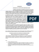 Resultados Esperados ISO9001 ISO-IAF