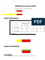 Predimensionamiento Losa Viga Columna y Zapata