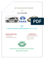 Summer Traning Project Report ON: Tata Motors