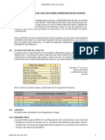 Calculo de Cimentacion de Postes