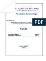 Silabo de Protesis Parcial Removible