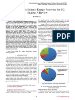 Thermoelectric Exhaust Energy Recovery For I.C. Engine: A Review