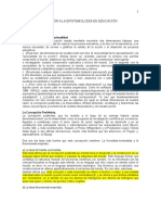 Breve Introducción A La Epistemología en Educación