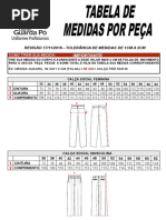 Tabela de Medidas