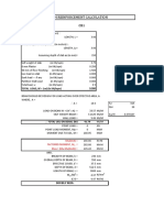 Beam CB1 Beam Reinforcement Calculation: TOTAL LOAD, W' (W) (In KN/SQM)