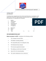 ISPS Audit Form