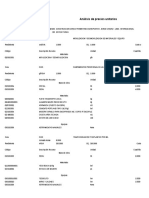 Analisis de Precios Unitarios Excel