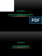 CHAPTER 5 - Basics of Demand and Supply