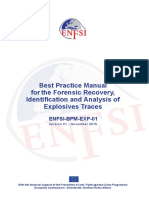 Forensic Recovery Identification and Analysis of Explosives Traces 0