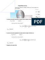 Fuerzas Sobre Superficies Planas y Superficies Curvas Sumergidas en Fluidos Incompresibles en Reposo