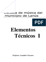 Cuadernillo Elementos Tenicos de La Musica I