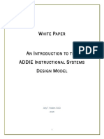 White Paper - Introduction To The ADDIE ISD Model