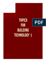 Bldg. Tech 1 Intro